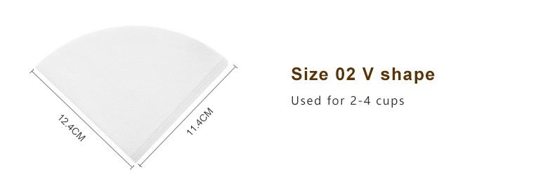 TIMEMORE Coffee Filter Paper  50pcs V-Shaped Hand Drip Filter for Pour-Over