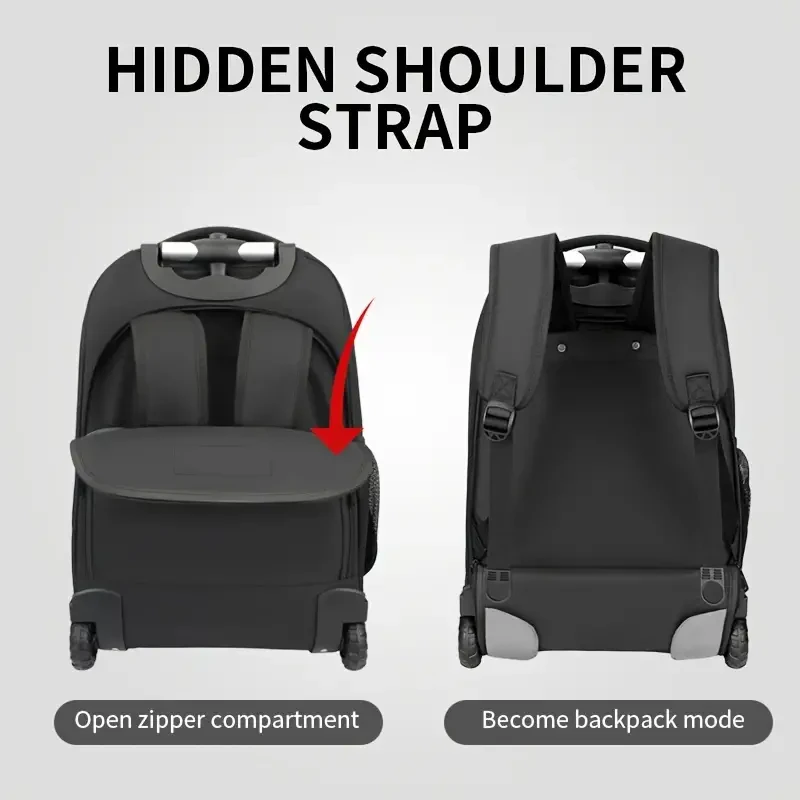Extra Large Capacity Multifunctional Rolling Trolley Bag