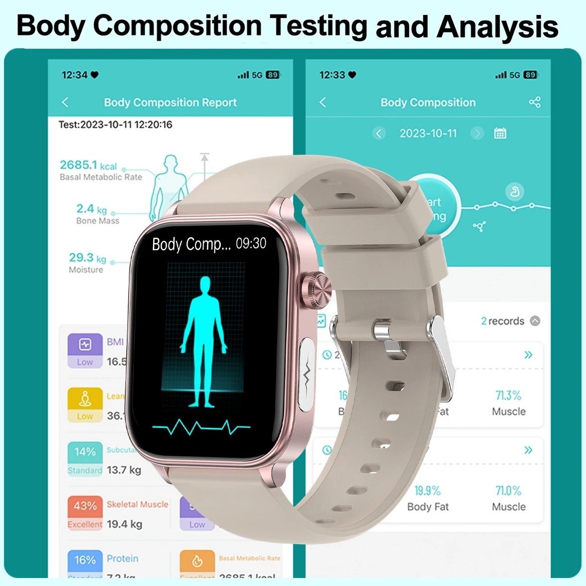 2024 AI Medical Diagnosis Smart Watch  Blood Lipids, Uric Acid, Blood Glucose Monitoring with ECG+PPG, Bluetooth Calls, and Health Tracking