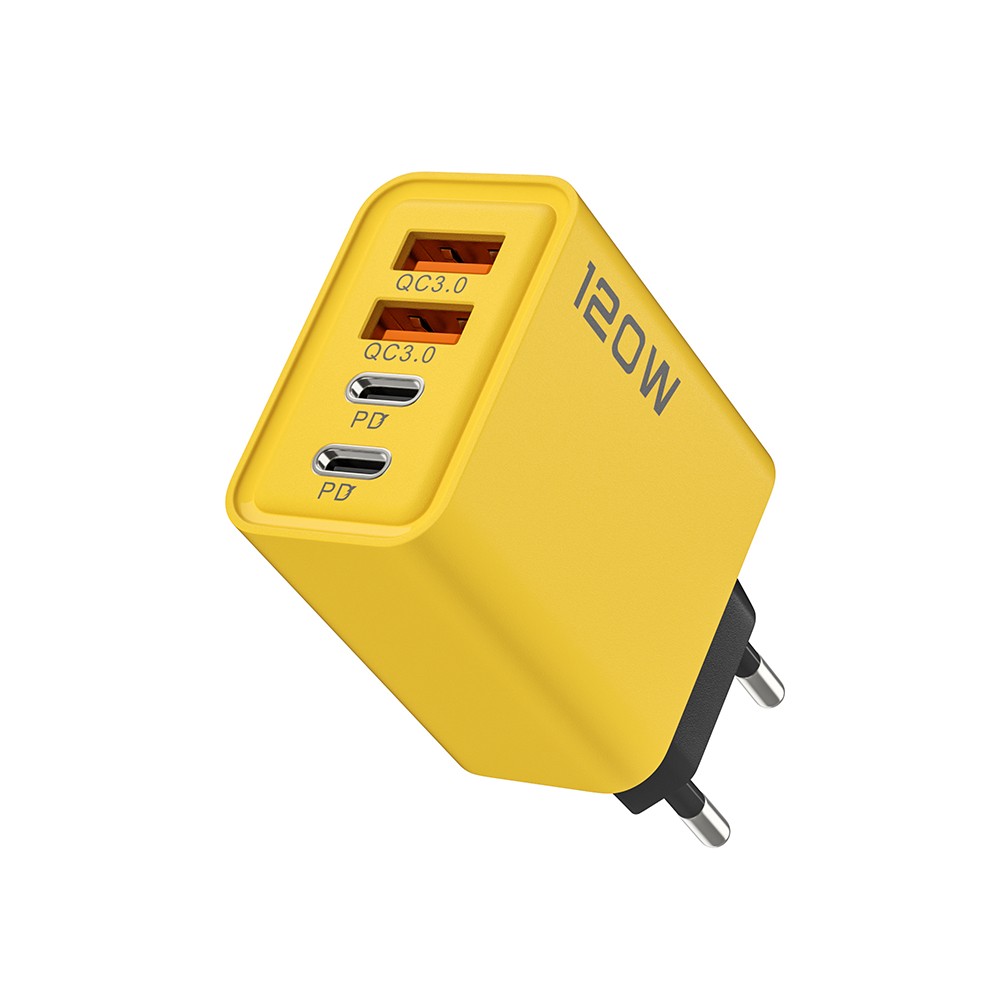 4-Port USB-C PD Quick Charger  Fast Charging Adapter with Quick Charge 3.0 for iPhone, Samsung, Xiaomi, Huawei