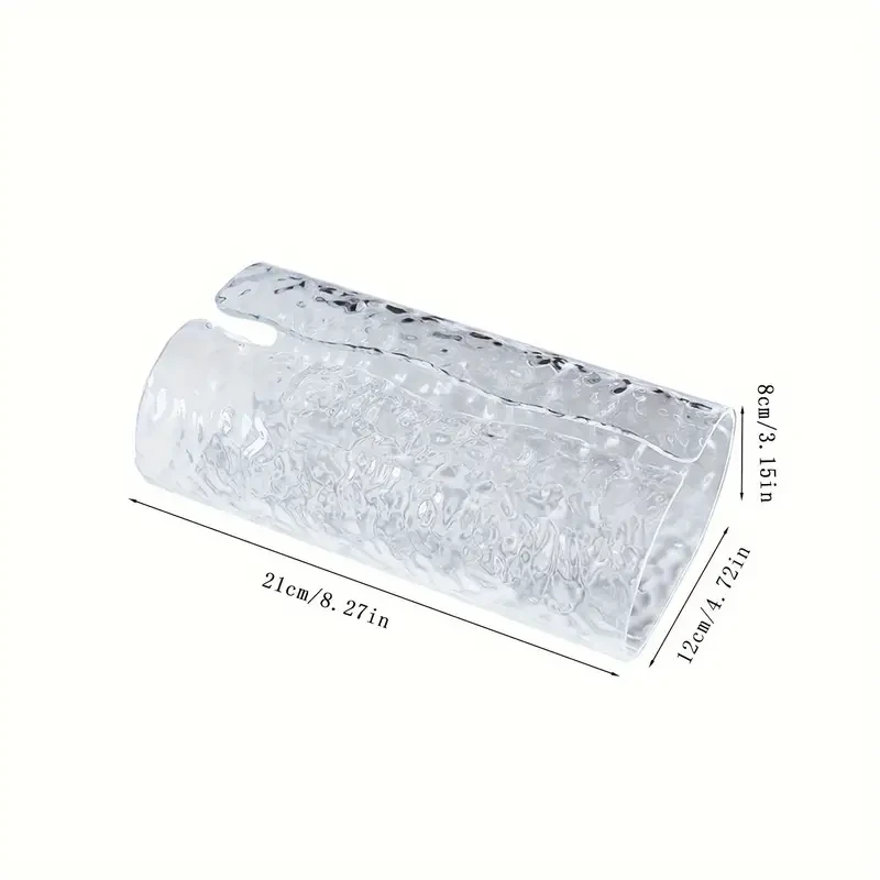 Elegant Oval Wavy Textured Tissue Box Cover