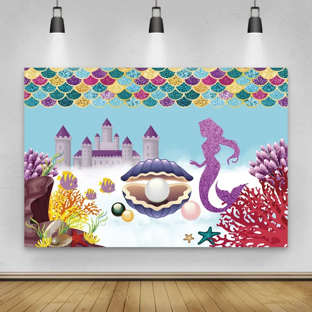 Mermaid Fish Tail Pearl Photo Material Photo Photography