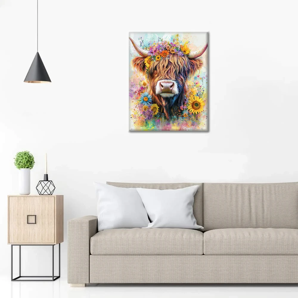 5D Diamond Painting Highland Cattle