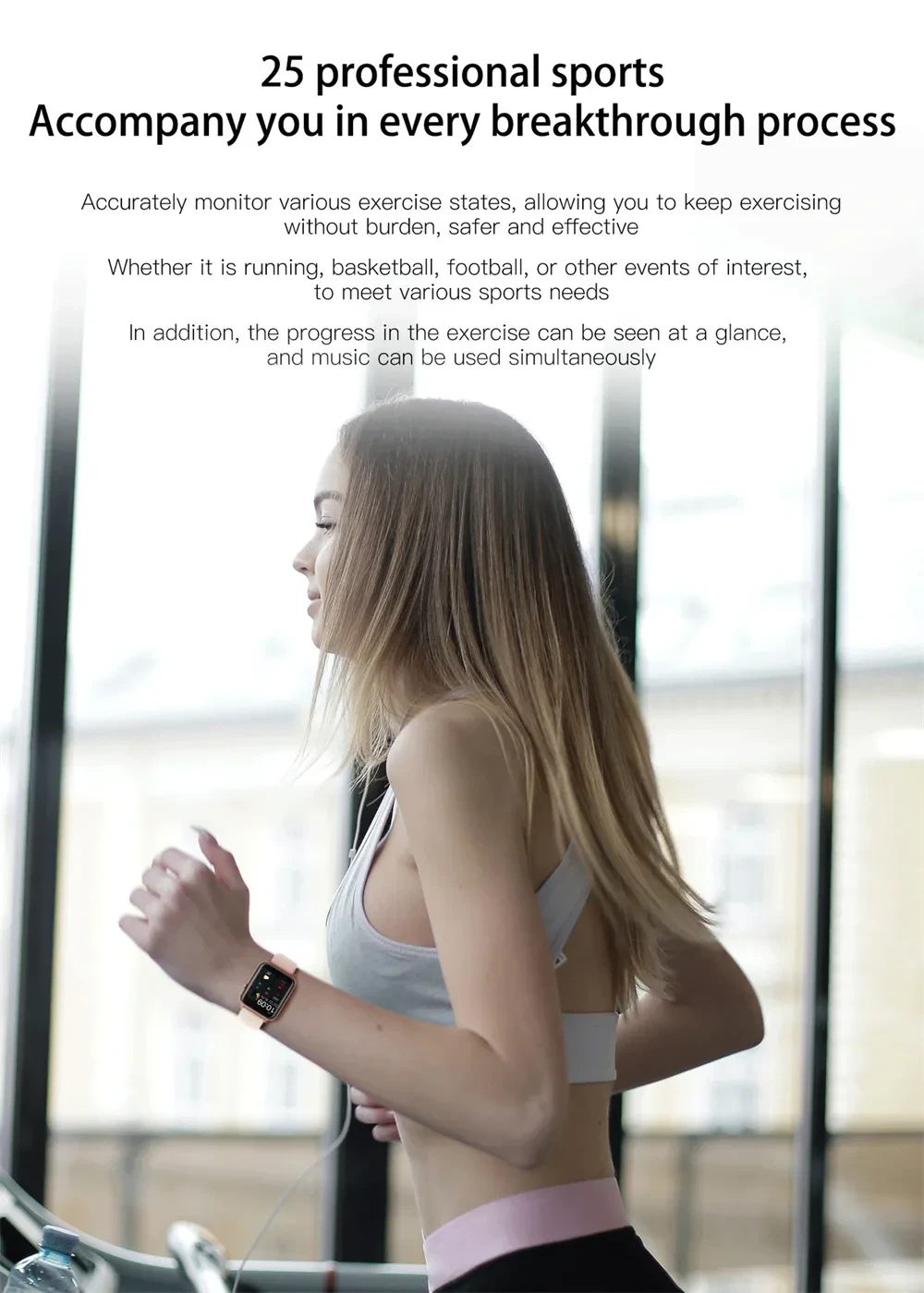 Zinc Alloy Smart waterproof watch