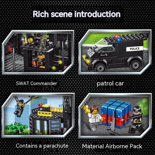 Military Building Blocks Intelligence Children's Assembled Toys