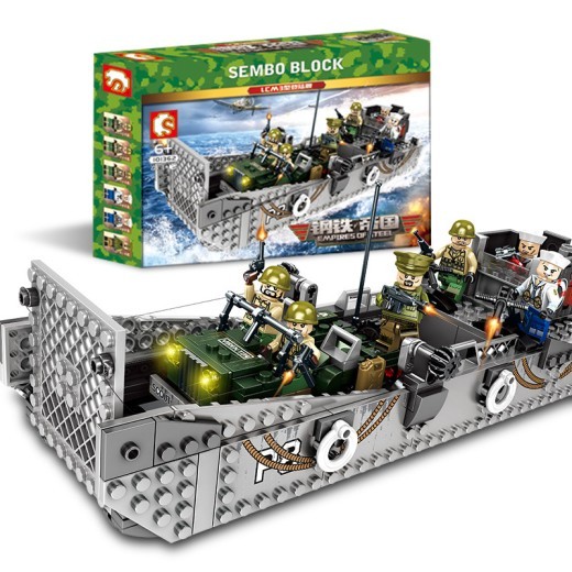 Iron Empire U.S. landing craft military model building blocks