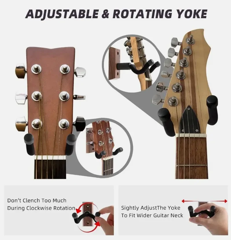 Guitar Wall Mount - Guitar Hanger and Holder Hook