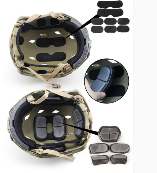 Velcro Helmet Accessories For Military Fans In Sponge Cushion