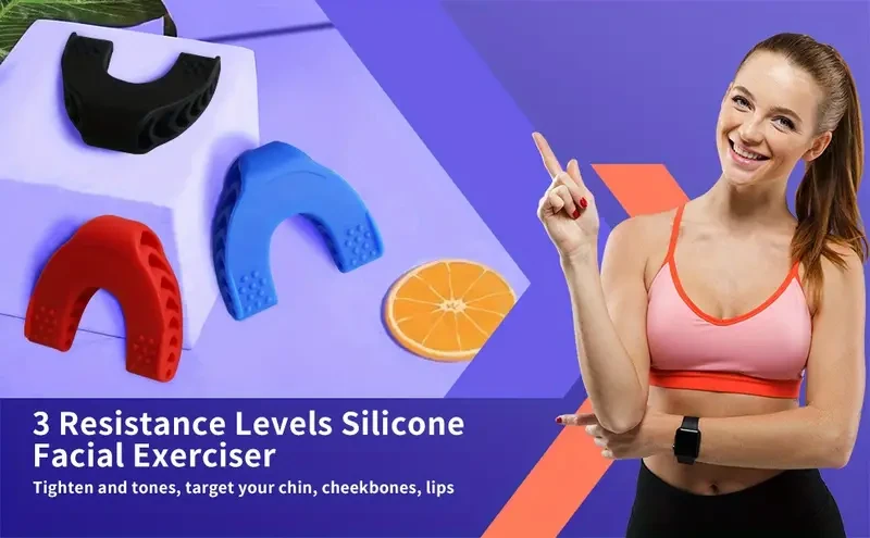 3PCS Jaw Exerciser for Men and Women - 3 Resistance Levels