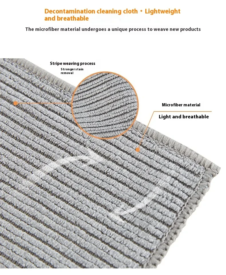 Strong Decontamination Rag Kitchen Microfiber Rag Home