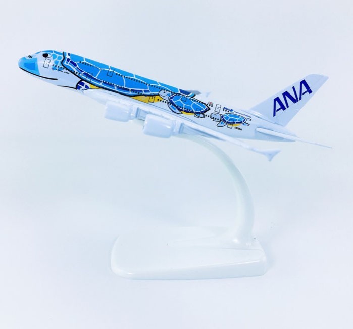 A Solid Alloy Plane Model Of Ana Blue Turtle