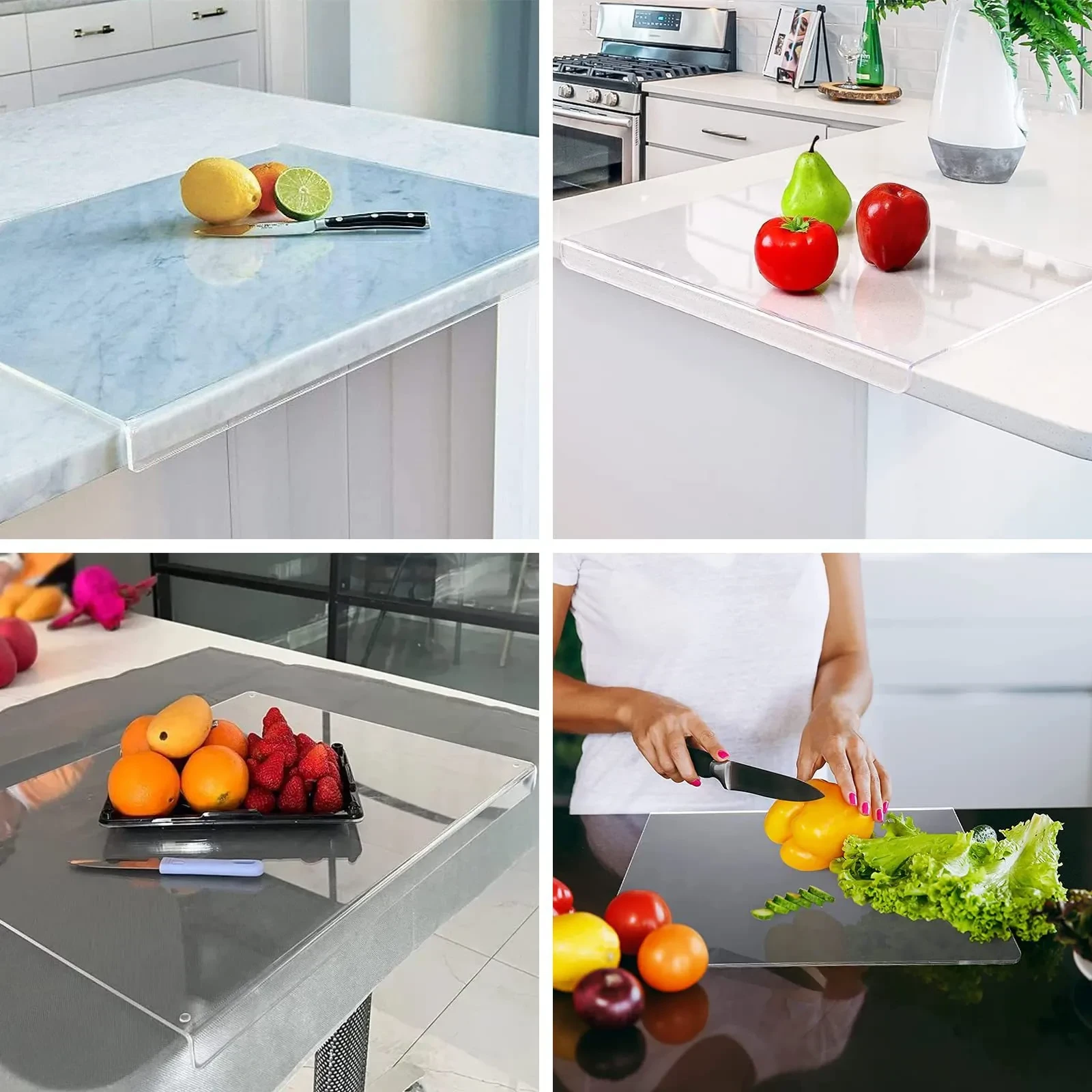 Kitchen Transparent Non-slip Acrylic Chopping Board