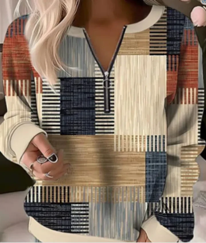 Long Sleeve Loose Sweatshirt Women