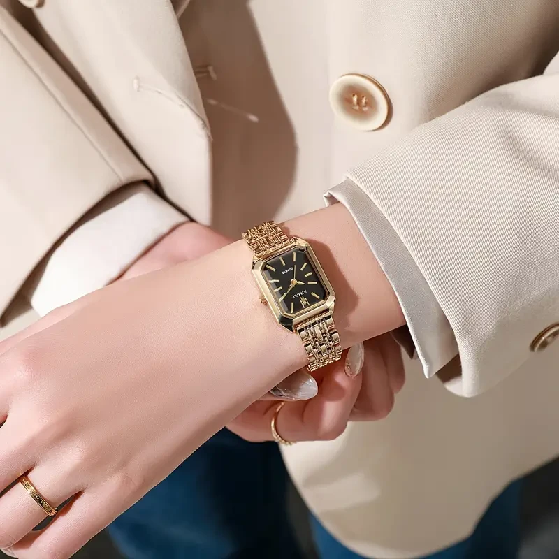 Womens Luxury Rectangle Quartz Watch