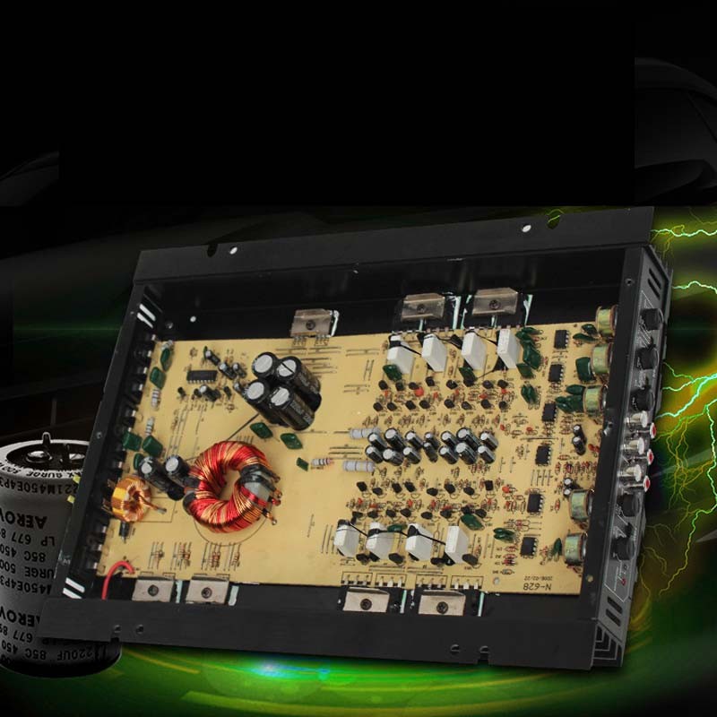 DI car audio subwoofer four-channel power amplifier 4 channel high-power power amplifier board 12V