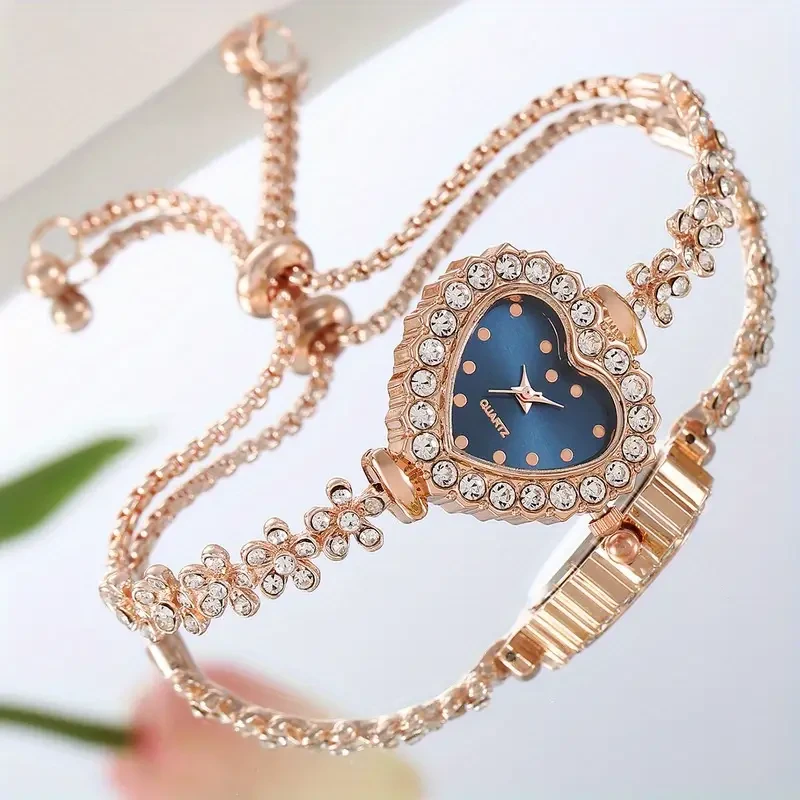 Elegant Womens Quartz Watch with Rhinestone Accents