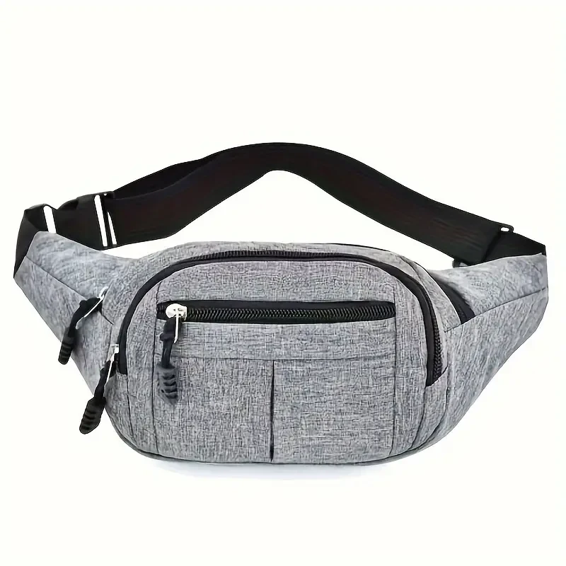 Simple Solid Color Waist Bag - Fashion Crossbody and Sports Bag