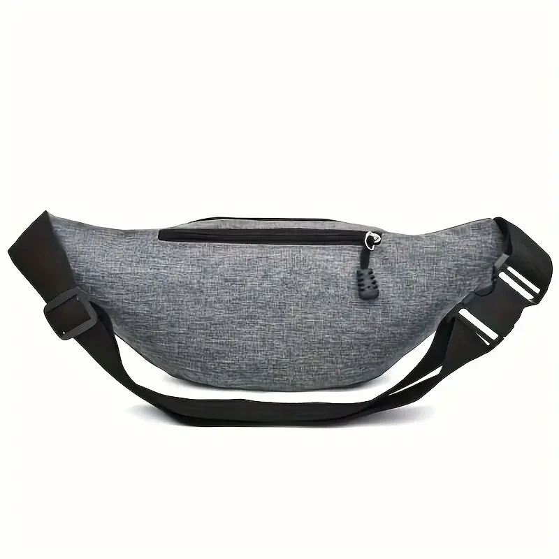 Simple Solid Color Waist Bag - Fashion Crossbody and Sports Bag