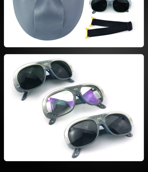 PC Welding Mask Head-mounted Ear Wear Polishing Argon Welding Gas Shielded Welding Protective Mask Radiation-proof Splash