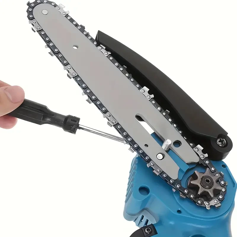 8-Inch Electric Chainsaw Guide Bar and Chain Kit, 1 Guide Bar + 2 Chains, Universal Fit for Cordless Lithium Saw, Durable and Sharp Replacement Parts for Garden and Yard Use