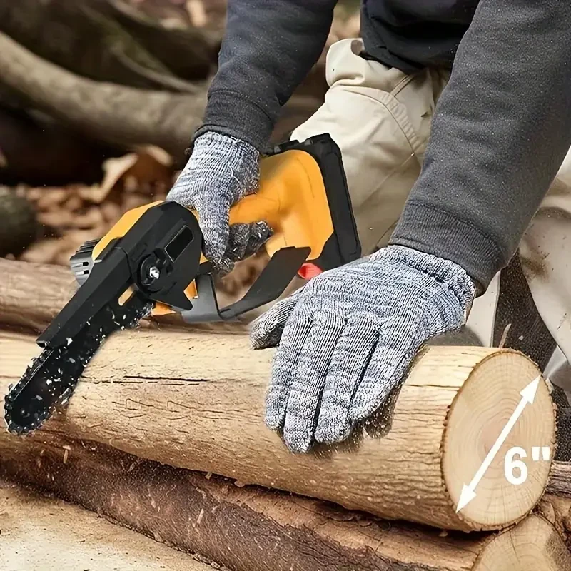 8-Inch Electric Chainsaw Guide Bar and Chain Kit, 1 Guide Bar + 2 Chains, Universal Fit for Cordless Lithium Saw, Durable and Sharp Replacement Parts for Garden and Yard Use