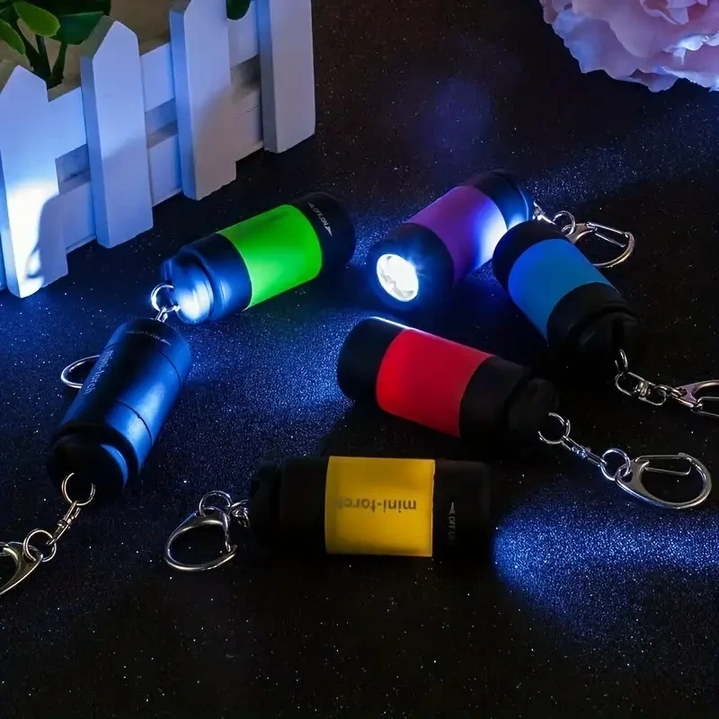 USB Rechargeable Mini Flashlight Keychain