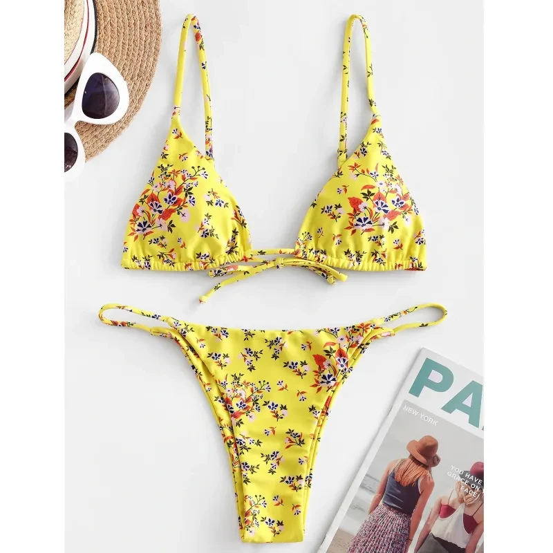Floral Breeze Push-Up Bikini Set