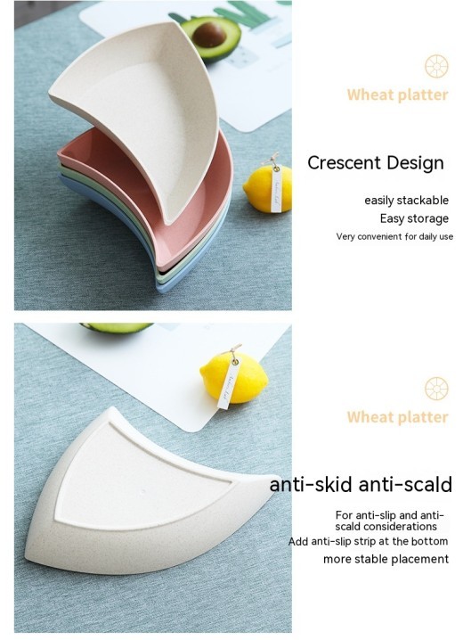 Plate Set Cute Combination Fruit Dish Snacks