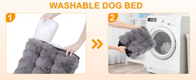 Orthopedic Dog Bed for Extra Large Dogs with Removable Washable Cover