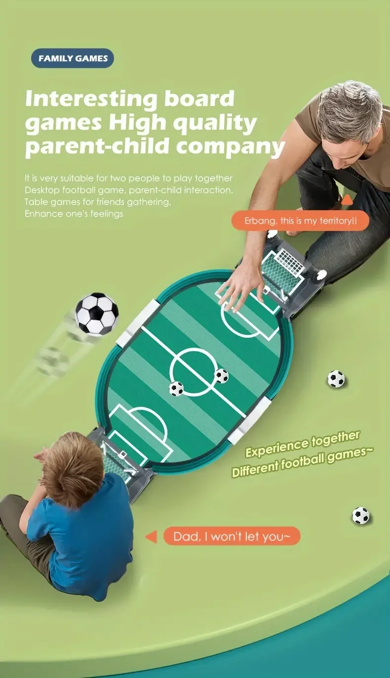 Interactive Tabletop Football Game: Perfect for Family Gatherings And Kids' Parties - Suitable for Christmas And Halloween Gifts