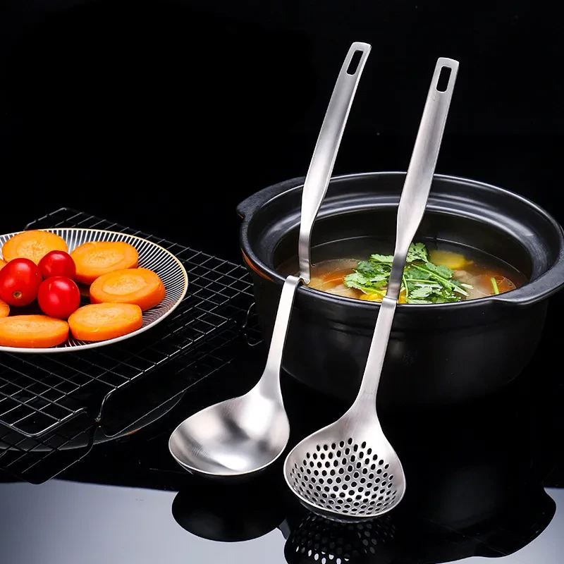 Stainless Steel Colander For Porridge Wall Hanging Spoon Kitchen Utensils