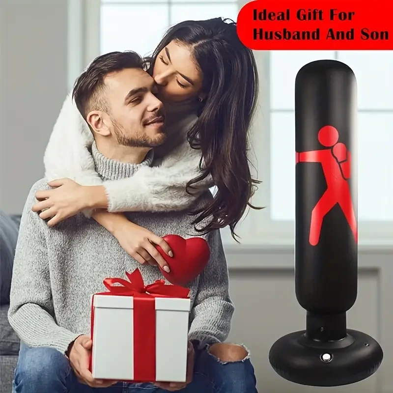 Punching Bag, Boxing Equipment With Stand For Instant Bounce, 160.02 cm Inflatable Punching Bag For Practice Daily Boxing Activities Halloween, Thanksgiving And Christmas Gift