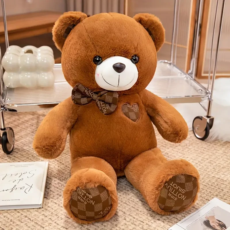 Adorable Teddy Bear Plush Toy Confession Bear Cartoon Stuffed Toy Accompany Bear Soft Toy Sleeping Throw Pillow Home Decoration for Birthday New Year Valentine's Day Gift Halloween Christmas Gift