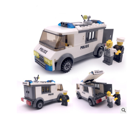 Children's Educational Assembled Car Plastic Interactive Building Blocks Toys