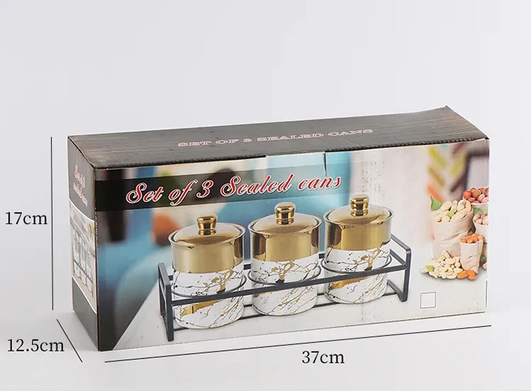 Nordic Ceramic Seasoning Jar Household Kitchen Sealed Jar