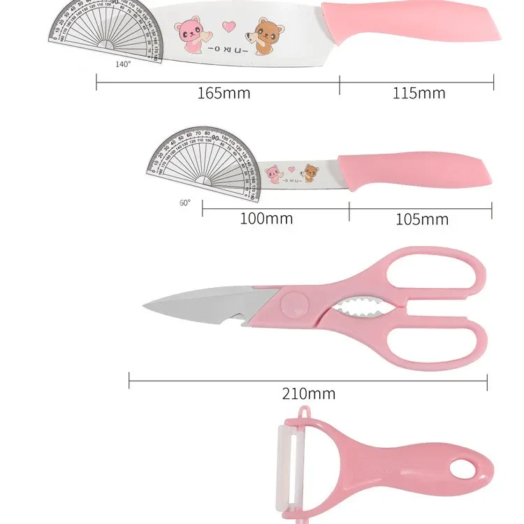Household Kitchen Knife Fruit Chopping Board Combination Set