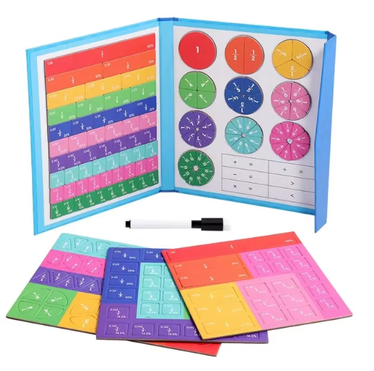 Magnetic Fraction Puzzles for Math