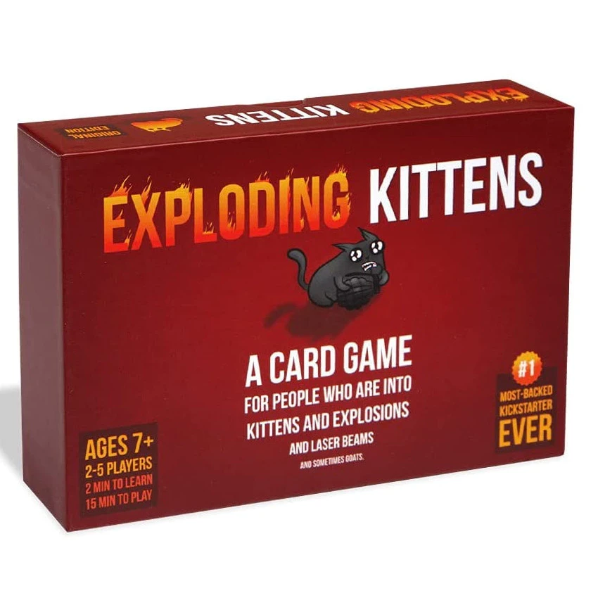 Exploding Kittens Board Games ( PARTY PACK , BARKING KITTENS , STREAKING IMPLODING ) Exploding Kitten Card Game