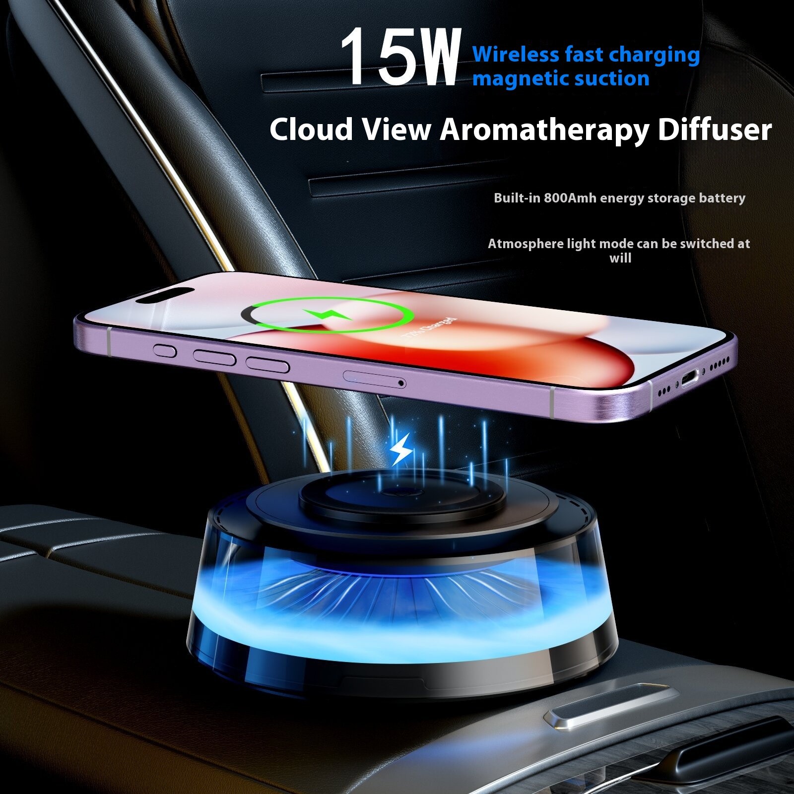 Ambience Light Vehicle-mounted Cloud Landscape Aroma Diffuser Humidifier