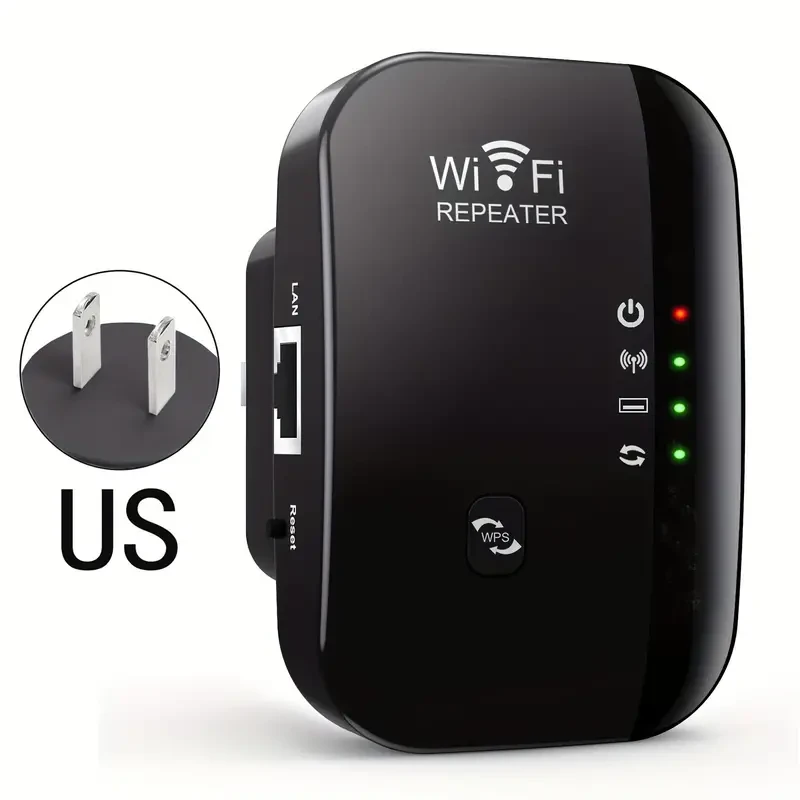 300Mbps WiFi Extender Signal Booster - Wireless Internet Repeater & Long Range Access Point