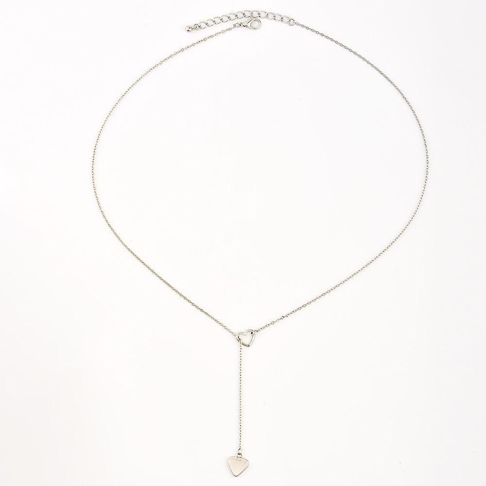 Peach Heart Pendant Women's Y-shaped Necklace