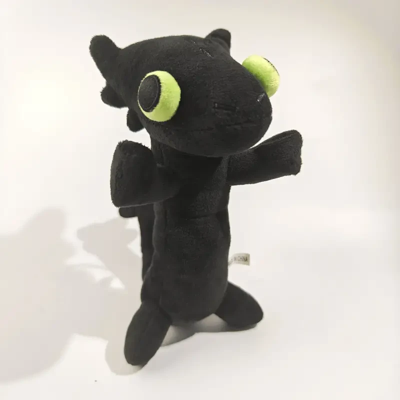 1pc 10-Inch Cute Small Black Dragon Plush Furry Soft Doll Pillow Decoration Good Touch For Birthday Holiday Easter Gift