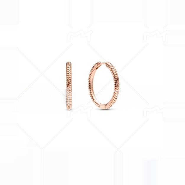 White Copper Silver Plated Bracelet String Beads Rose Gold Gold Circle Ear Studs