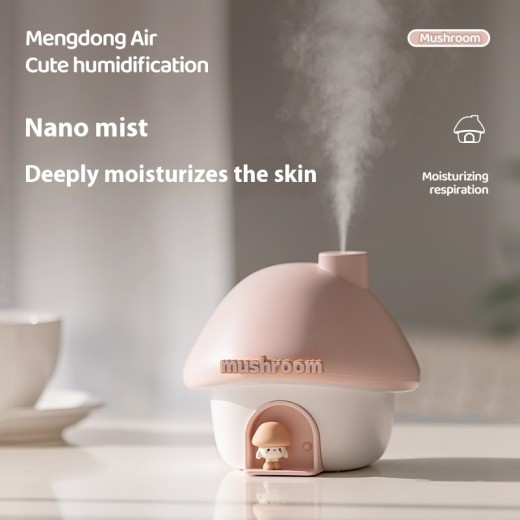 Mushroom House Ambience Light Mute Humidifier