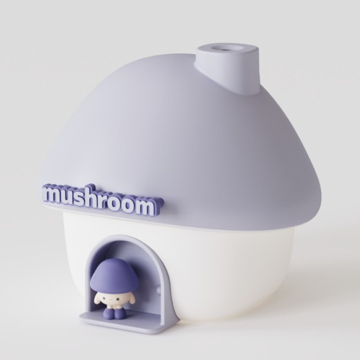 Mushroom House Ambience Light Mute Humidifier