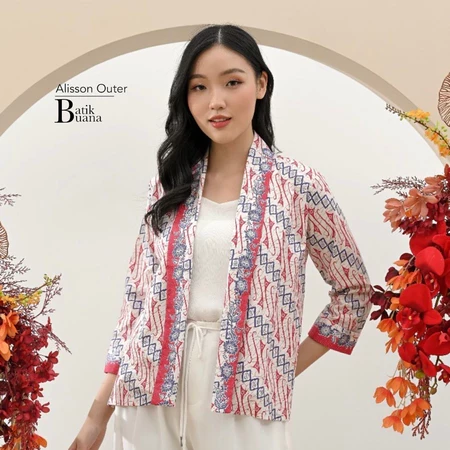 Women's Batik Outer Pink WIB