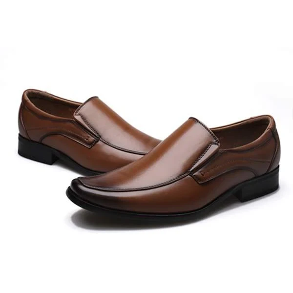 Men's Small Square Leather Shoes