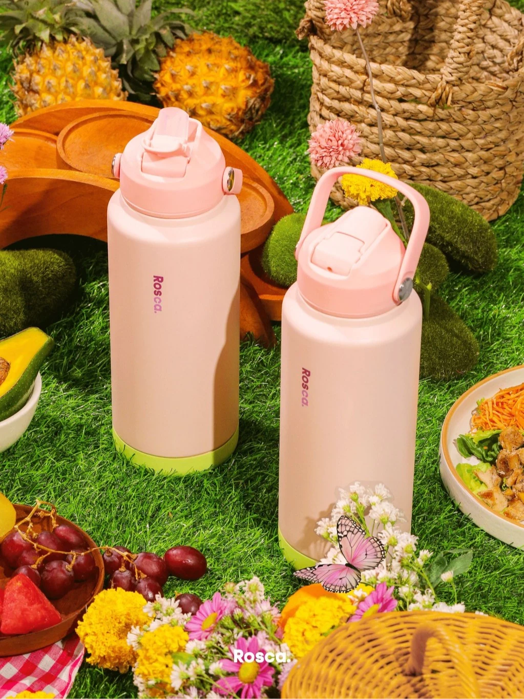 Rosca HandyJug Tumbler Stainless Drinking Bottle 1 Liter Heat / Cold Resistant Portable Stainless Steel Tumbler