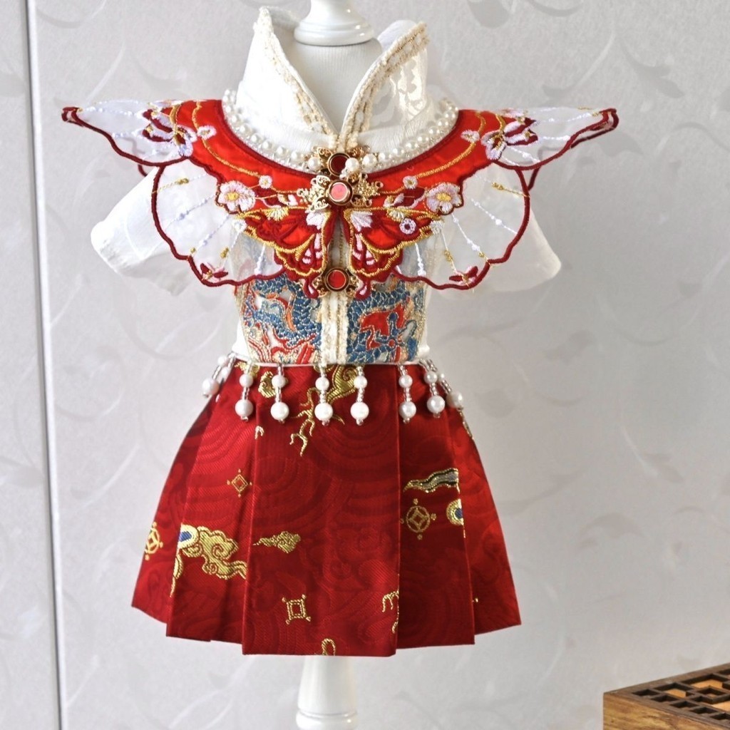 Dog Clothes Summer Thin National Style Pet Cat Clothes Dog Clothes