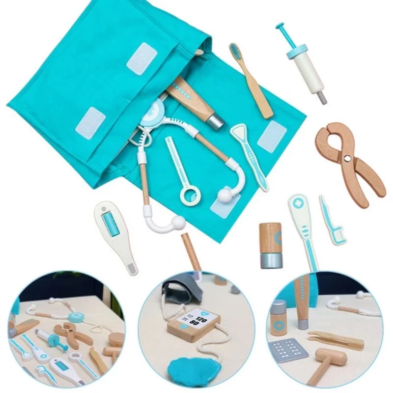 Wooden Doctor Set With Bag